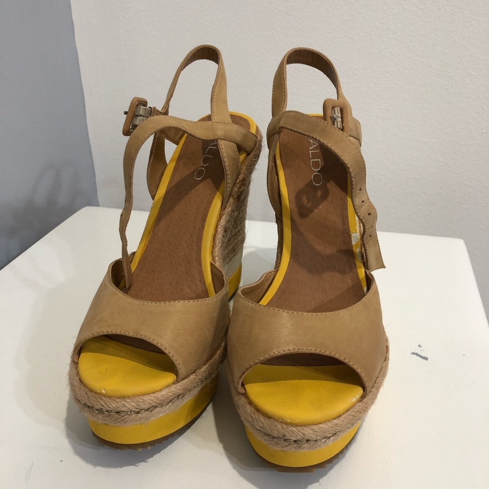Aldo nude wedges